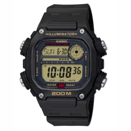 Casio General DW-291H-9AV Black Resin Band Men Watch